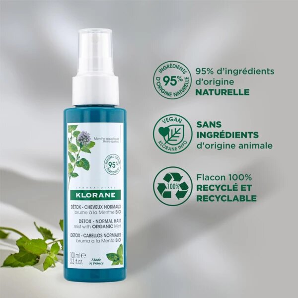 Klorane Purifying Mist With Aquatic Mint 100 ML-3