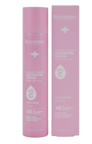 Beesline Radiant Bright Underarm Deodorant Serum with Vitamin C – 48-Hour Antiperspirant & Skin Brightening Spray, 150ml (2)-1
