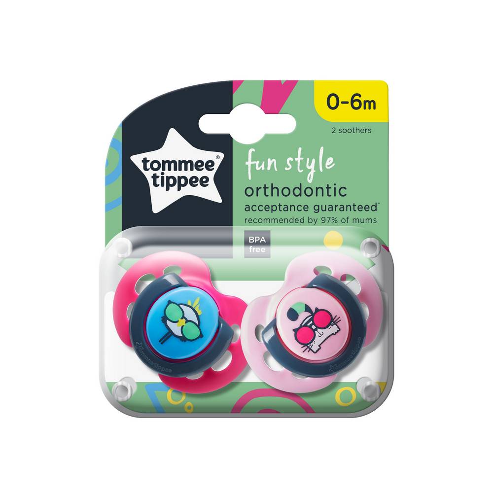 Tommee Tippee Fun Style Soothers Orthodontic-1