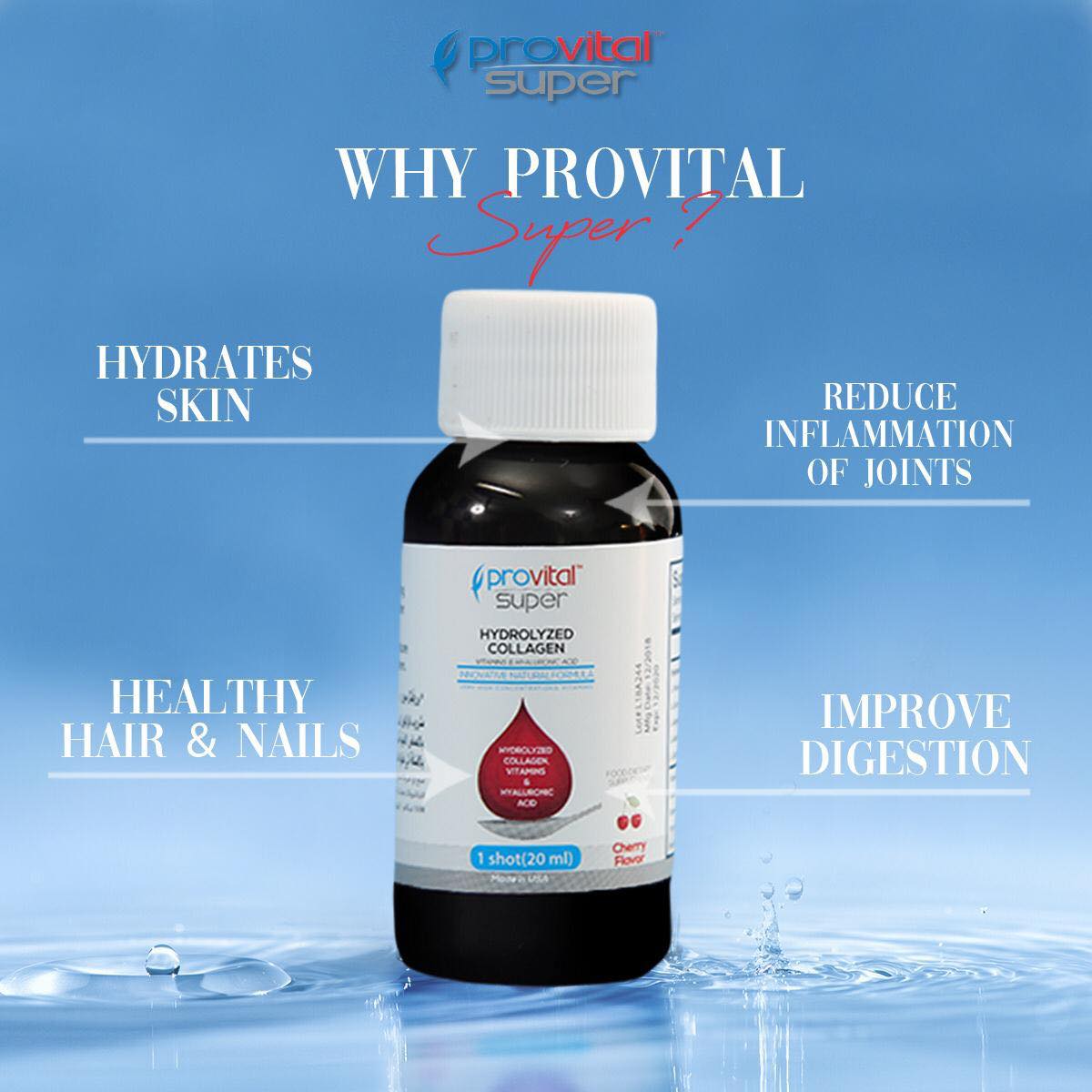 Provital Super Hydrolyzed Collagen 30 Drinkable Mini Bottles-3