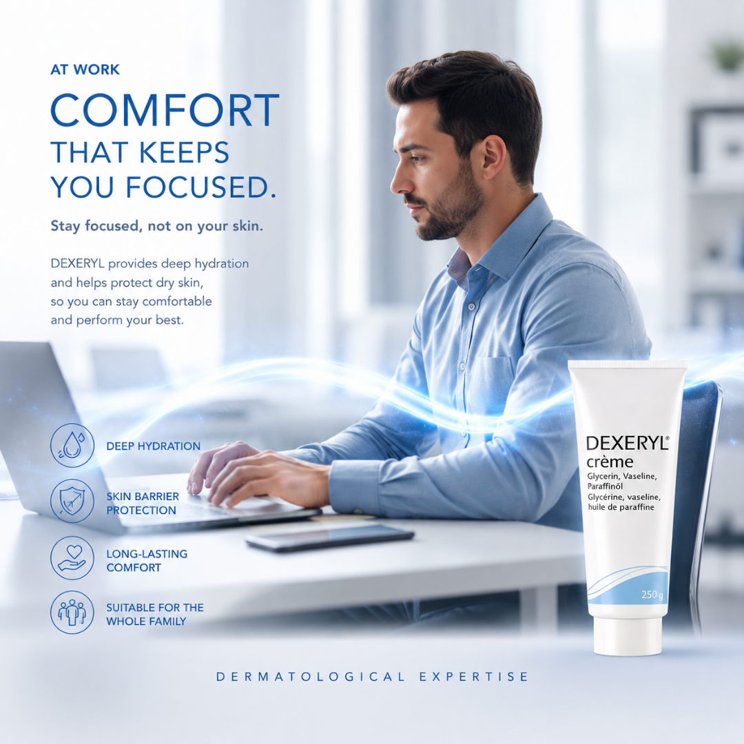 Dexeryl emollient cream for dry to atopic skin, 250g, Buy 1 get 50% off on 2nd Dexeryl emollient cream