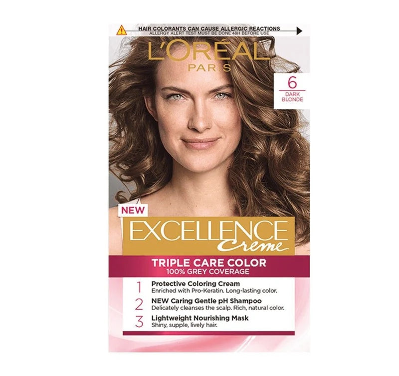 L’Oreal Excellence Creme Hair Color – 100% Grey Coverage with Triple Care- 26 Shades-9