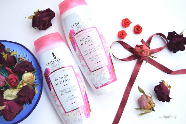Afordita Bouquet Of Flowers -Valentine Set-Shower Gel and Body Milk-3