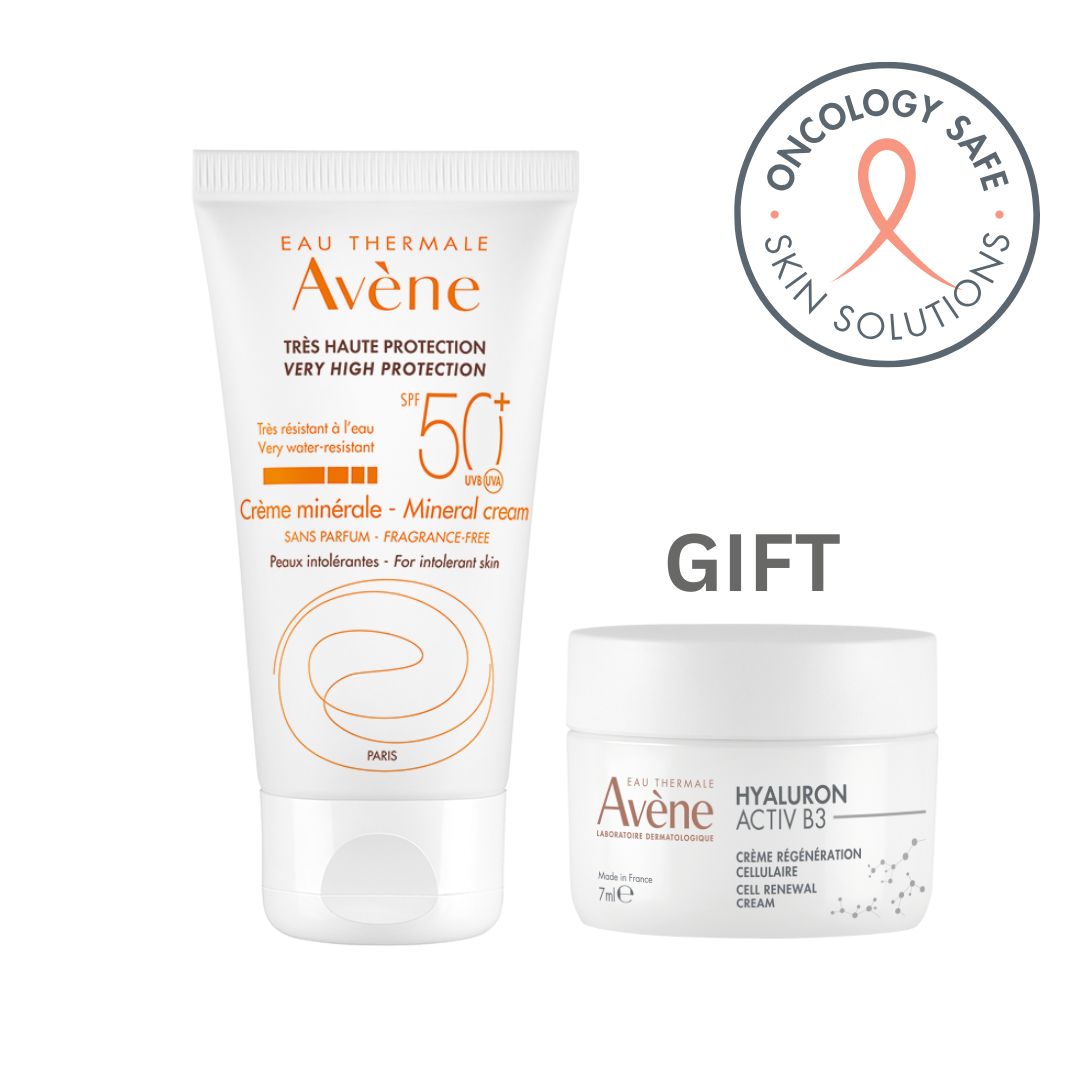 Avene Very High Sun Protection Mineral Cream SPF 50+ with Free Hyaluron Activ B3 Day Cream 7ml-1