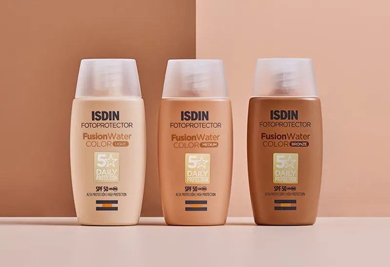 ISDIN Fusion Water Color SPF 50+ 50ml | Tinted Sun Protection for Face with High SPF - Light, Medium, and Bronze-2