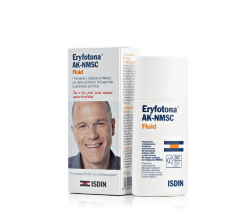 ISDIN Eryfotona AK-NMSC Fluid SPF 100+ 50ml | High Protection Sunscreen for Actinic Keratosis and Non-Melanoma Skin Cancer-1