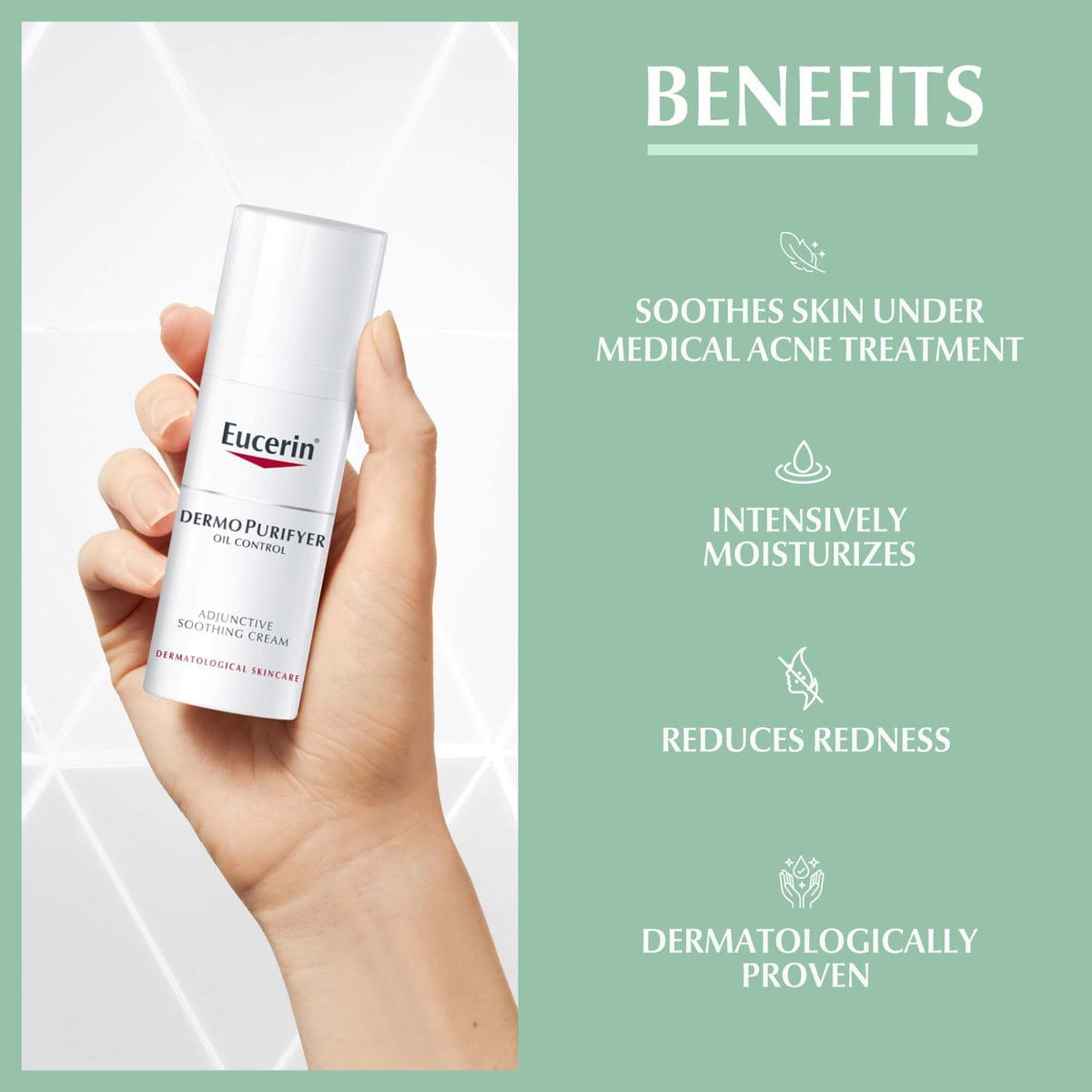 Eucerin DermoPurifyer Oil Control Adjunctive Soothing Cream 50ML-2