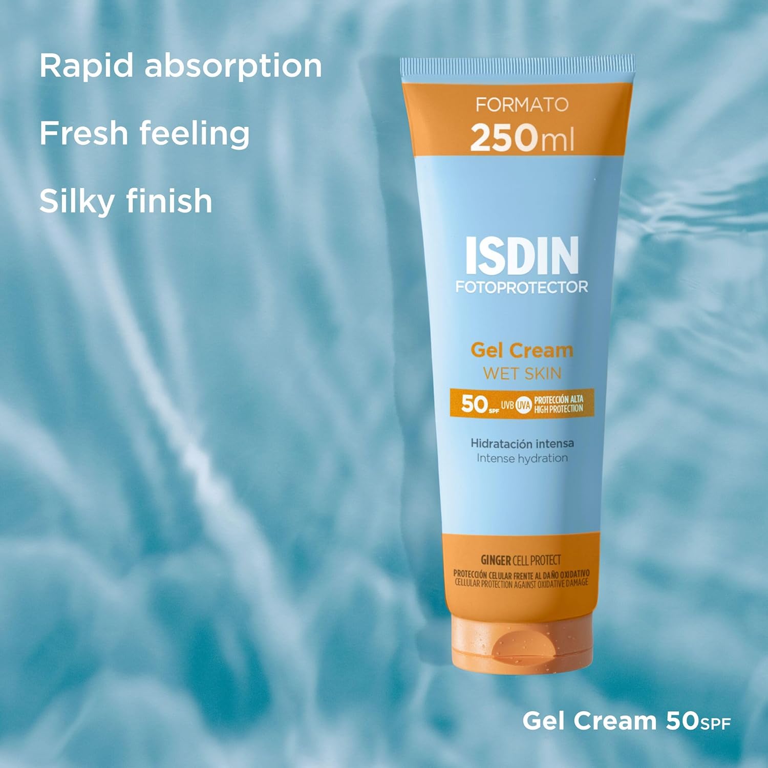 ISDIN Fotoprotector Gel Cream SPF 50 250ml | High Protection Sunscreen for Face and Body-5
