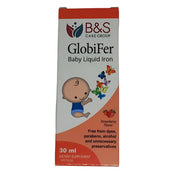 B&S GlobiFer Baby Liquid Iron – Strawberry Flavor 30ml | Gentle Iron Supplement for Infants-1