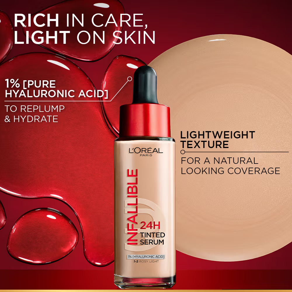 LOreal Paris Infallible 24H Tinted Serum Foundation - Long-Lasting Full Coverage-5