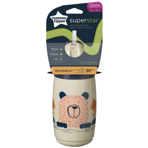 Tommee Tippee 12m  266ml Superstar Straw Water Bottle-2