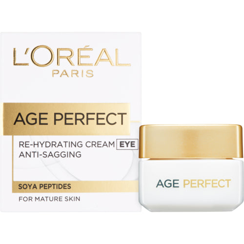 L'Oreal Paris Age Perfect Re-Hydrating Eye Cream 15ml – Anti-Sagging and Brightening for Mature Skin-2