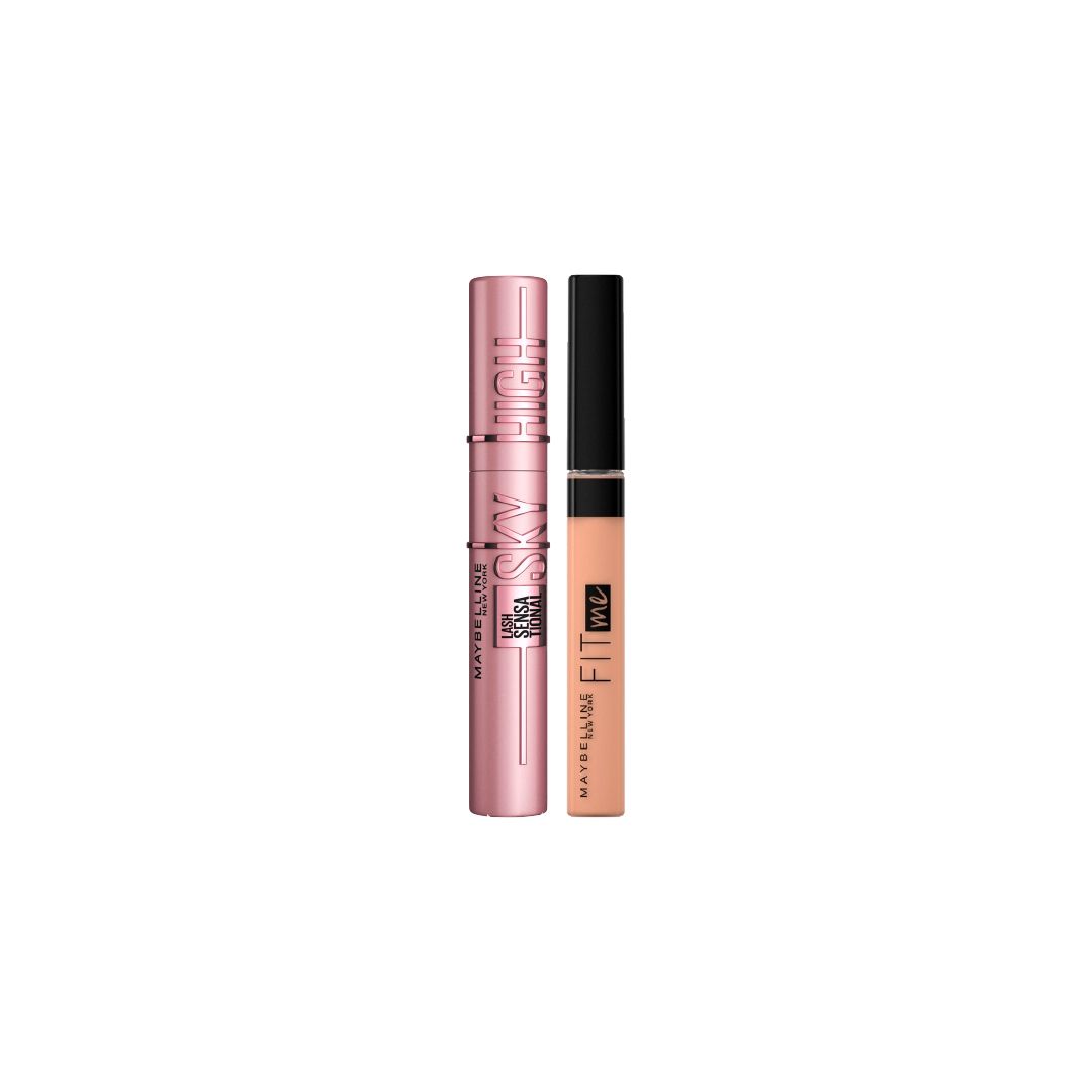 Maybelline Fit Me Concealer + Maybelline Lash Sensational Sky High Sleeved Mascara – Get 15% Off-1