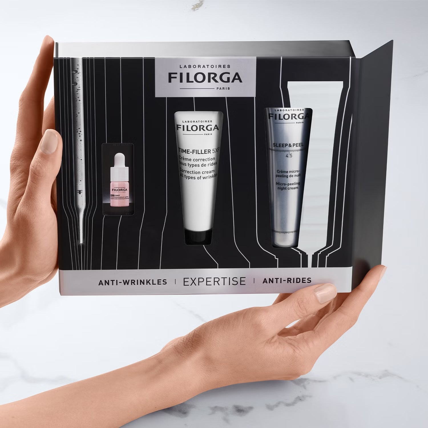 Filorga Time-Filler 5XP, Sleep & Peel, and NCEF-Shot Set – Comprehensive Anti-Aging Skincare Trio-2