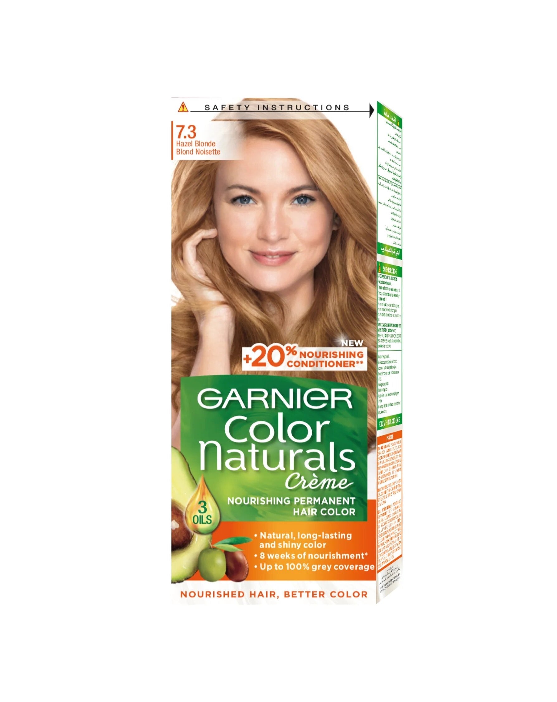 Garnier Color Naturals nourishing permanent hair color, Natural long lasting shiny color