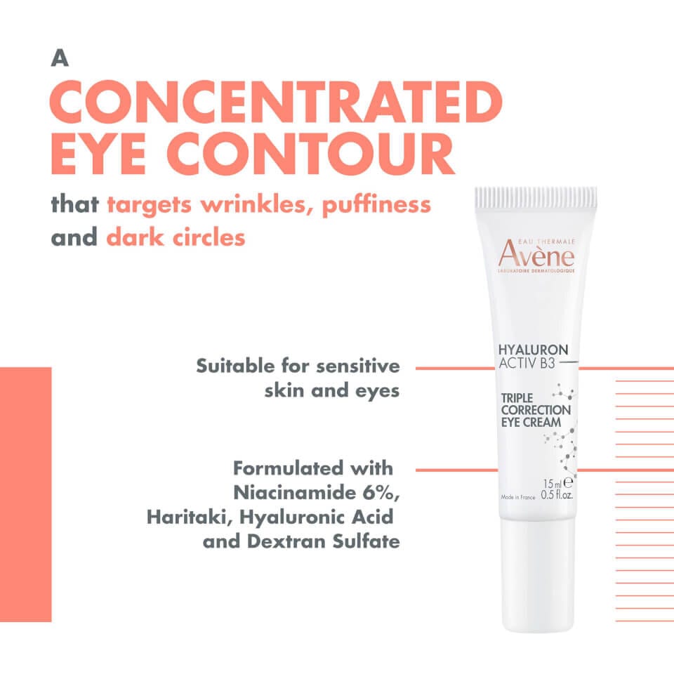 Avene Hyaluron Activ B3 Triple Correction Cream 15ML - Anti-Aging, Hydrating, and Firming-3