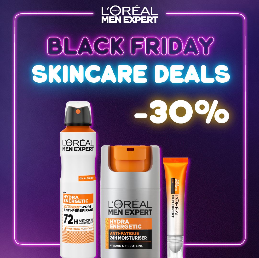 L’Oreal Men Expert Hydra Energetic Skincare Range – 30% Off Black Friday Offer-2