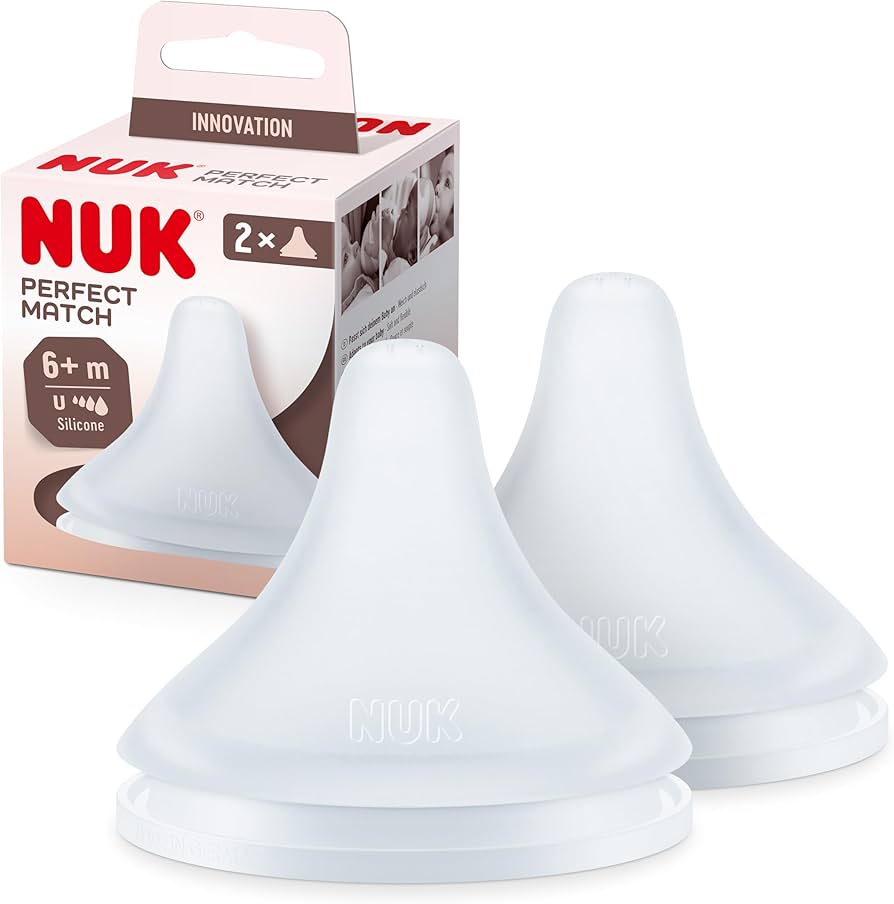 NUK Perfect Match Silicone Teat – 6+ Months, Pack of 2