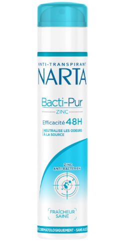 Narta Bacti-Pur Zinc 48H Deodorant Spray 200ml – Anti-Odor & Skin Purifying-1