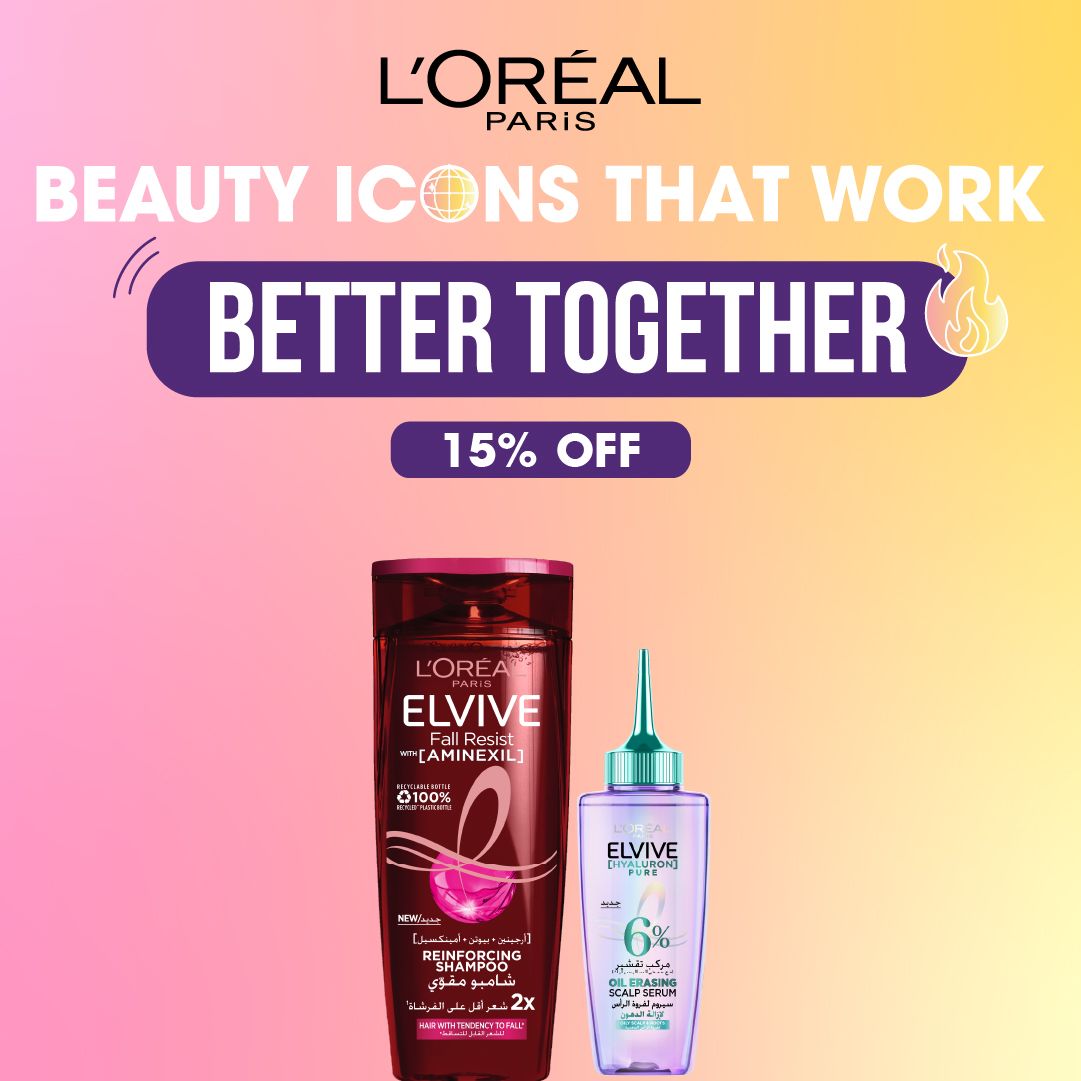 L'Oreal Paris Elvive Fall Resist Shampoo & Oil Erasing Scalp Serum Bundle 15% OFF-2