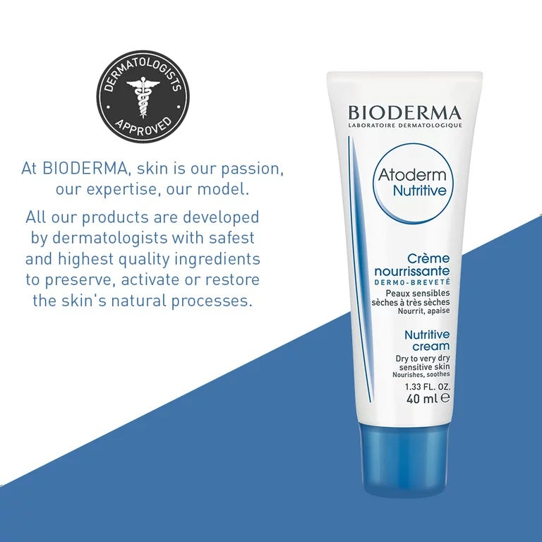 Bioderma Atoderm Nutritive Rich Face Cream for Dry to Very Dry Sensitive Skin 40ml – Intense Nourishment and Protection-2