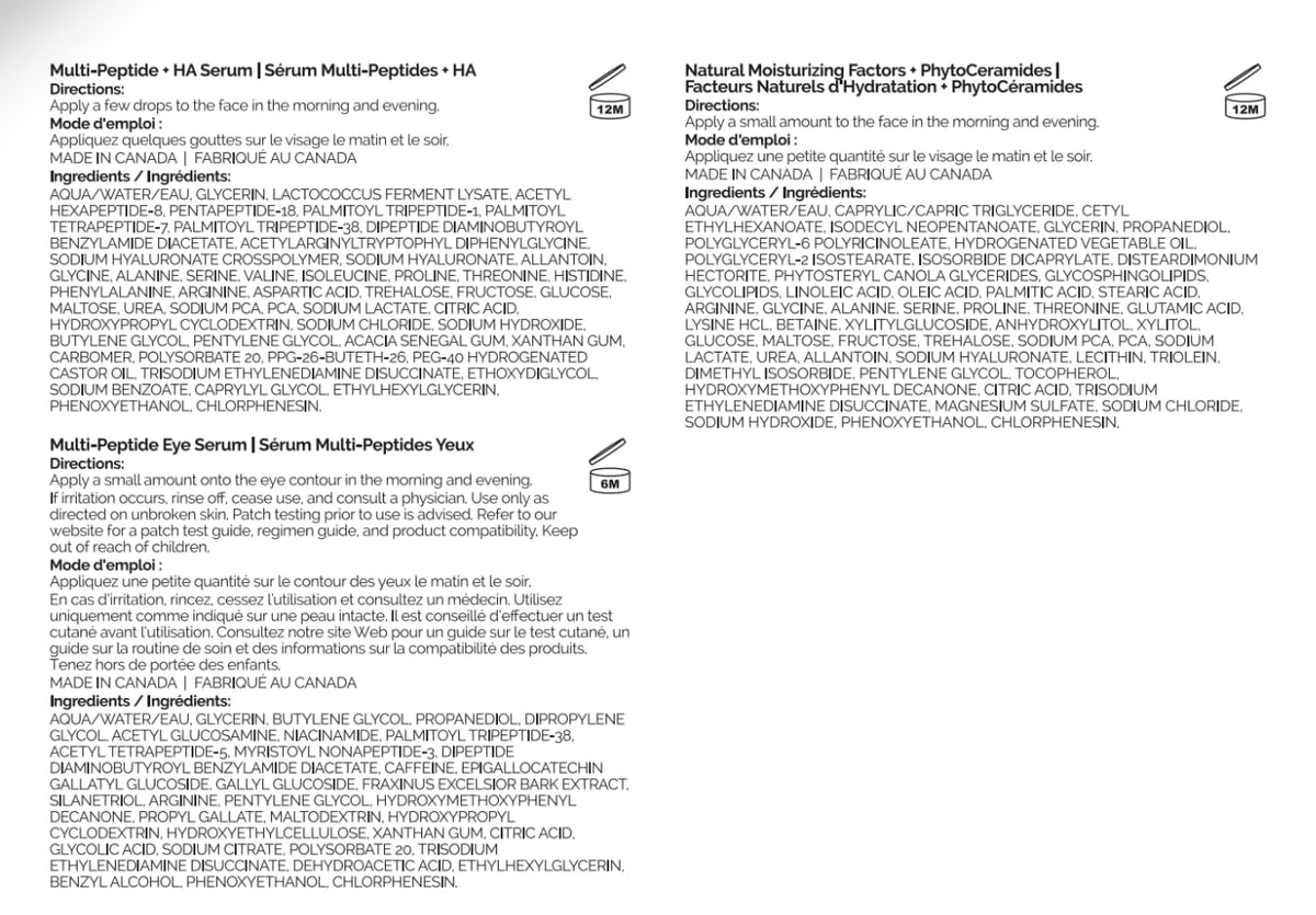The Ordinary Age Support Set | Multi-Peptide + HA Serum, Eye Serum and  Moisturizing Cream