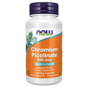 NOW Chromium Picolinate 200 mcg 100 Veg Capsules