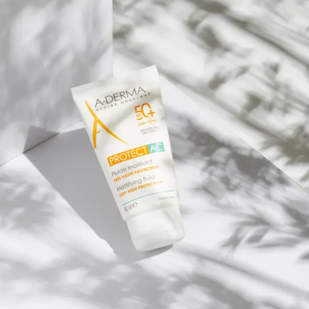 Aderma Protect AC Mattifying Fluid SPF 50+ 40ml  – High Protection for Acne-Prone Skin-4