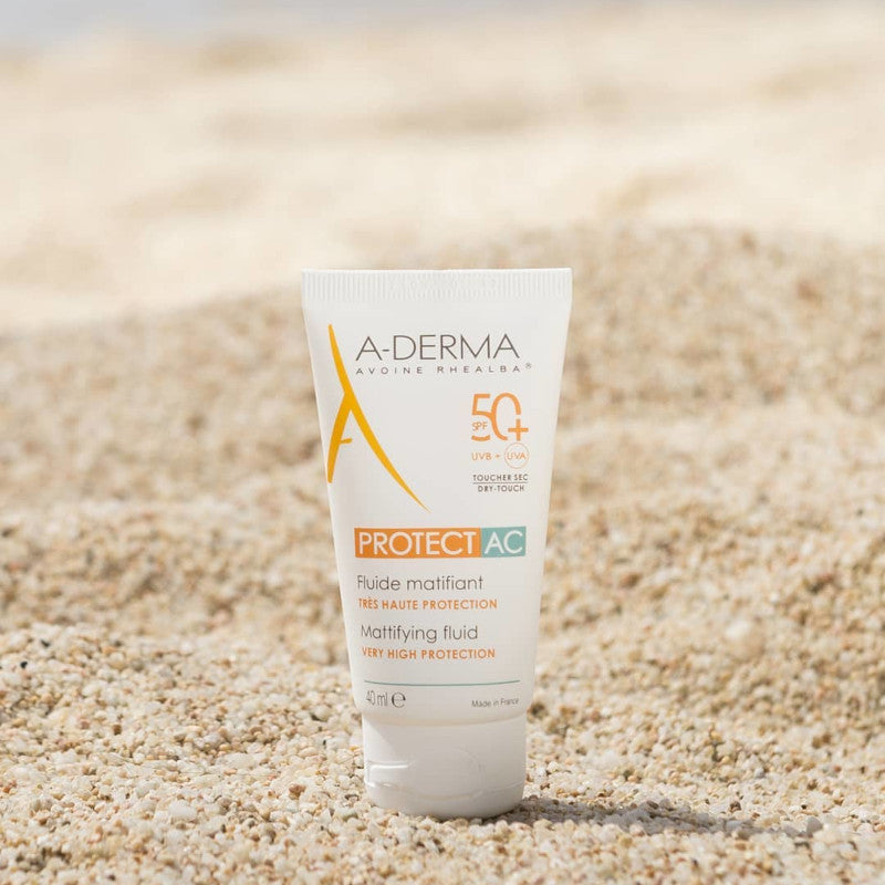 Aderma Protect AC Mattifying Fluid SPF 50+ 40ml  – High Protection for Acne-Prone Skin-2