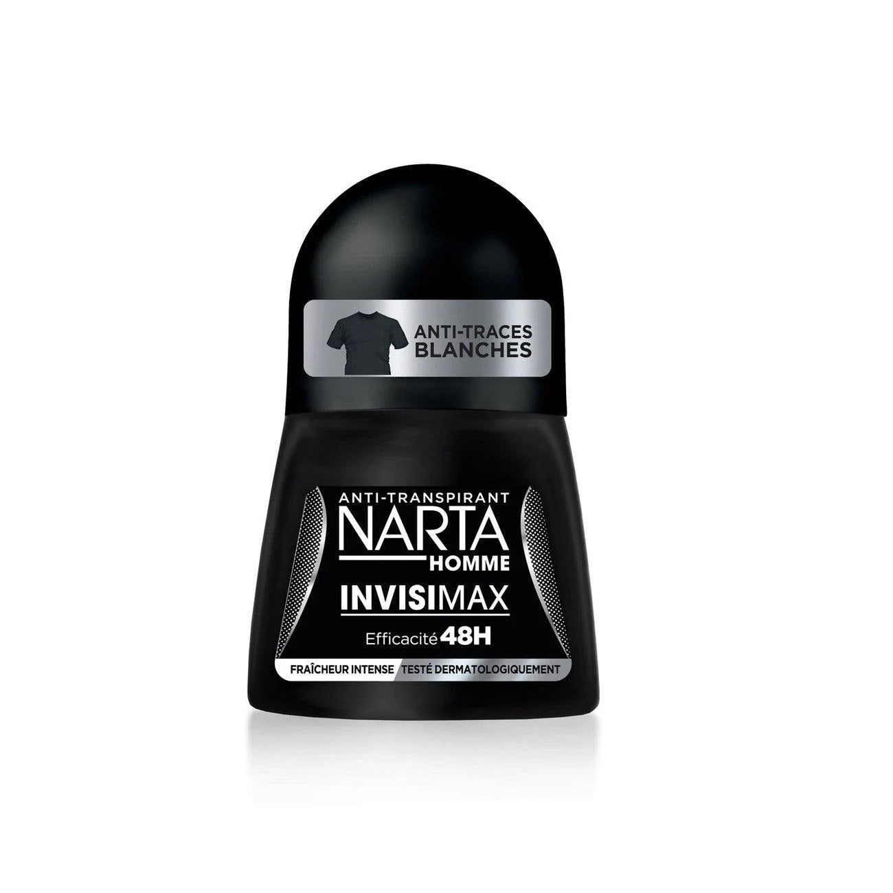 Narta Homme InvisiMax Roll-On Deodorant for Men 50ml – 48H Anti-Stain Protection-1