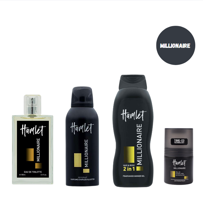 Hamlet Grooming Kit for Men with Perfume, Shower Gel, Free Deo Spray & Roll-On, and Travel Bag-2