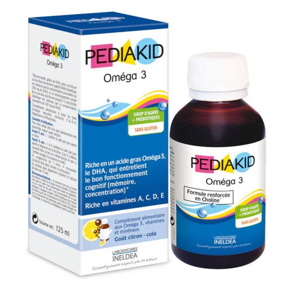 Pediakid Omega 3 Syrup 125ml – Supports Memory, Focus, and Brain Development-1
