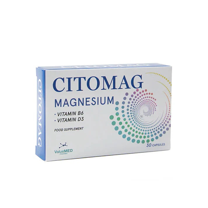 Citomag – 30 Capsules – Magnesium & Vitamin B6 for Energy and Wellbeing-1