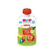HiPP HiPPiS Strawberry Banana in Apple 100g – Organic Fruit Puree (6M+)-1