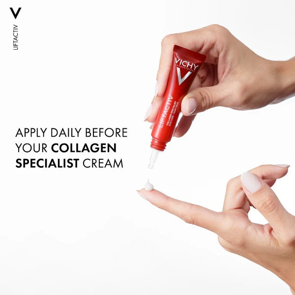 Vichy Liftactiv Collagen Specialist Eye Care Cream 15ml | Anti-Aging Eye Cream for Wrinkles and Puffiness-3