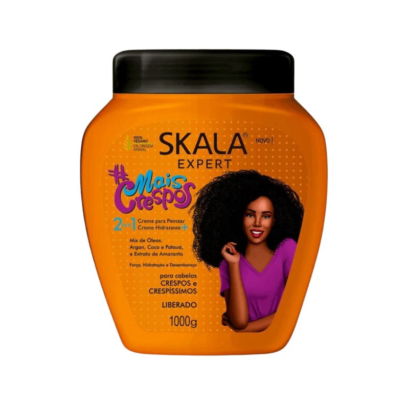 Skala Expert MaisCrespos 2-in-1 Leave-In & Hydrating Cream 1000g – For Coily & Kinky Hair-1