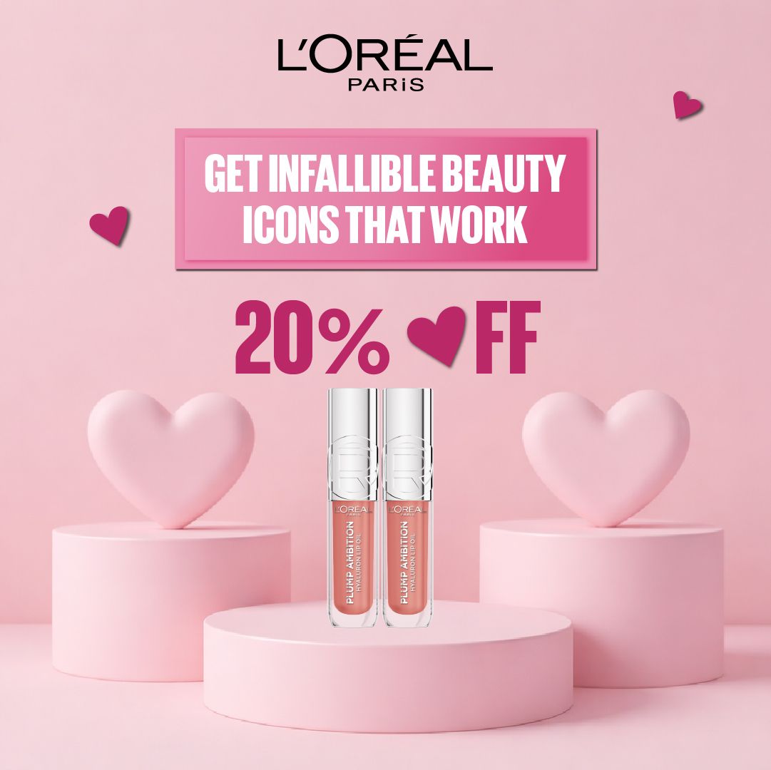 L’Oréal Paris Plump Ambition Hyaluron Lip Oil  24HR Hydration and Volumizing Shine - copy-2