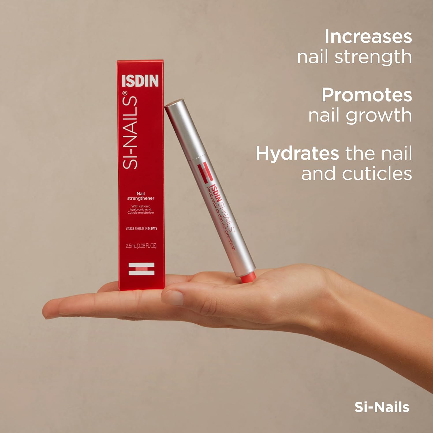 ISDIN Si-Nails Nail Strengthener 2.5ml  | Strengthening Treatment for Weak and Brittle Nails-4