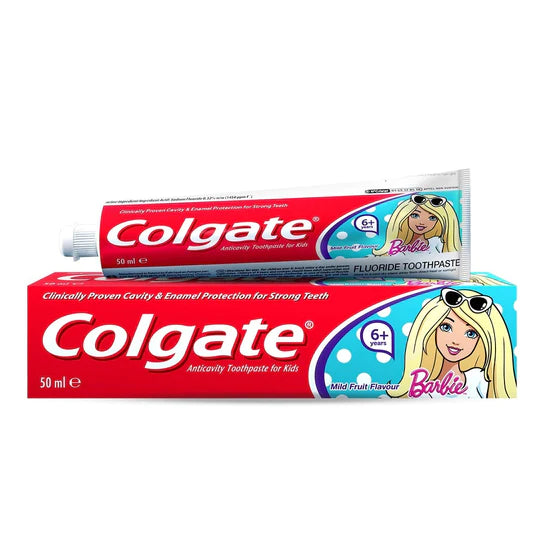 Colgate Kids Girls Fluoride 6+ Barbie Toothpaste-1
