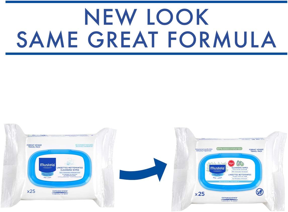 Mustela Cleansing Wipes 25 Wipes-3