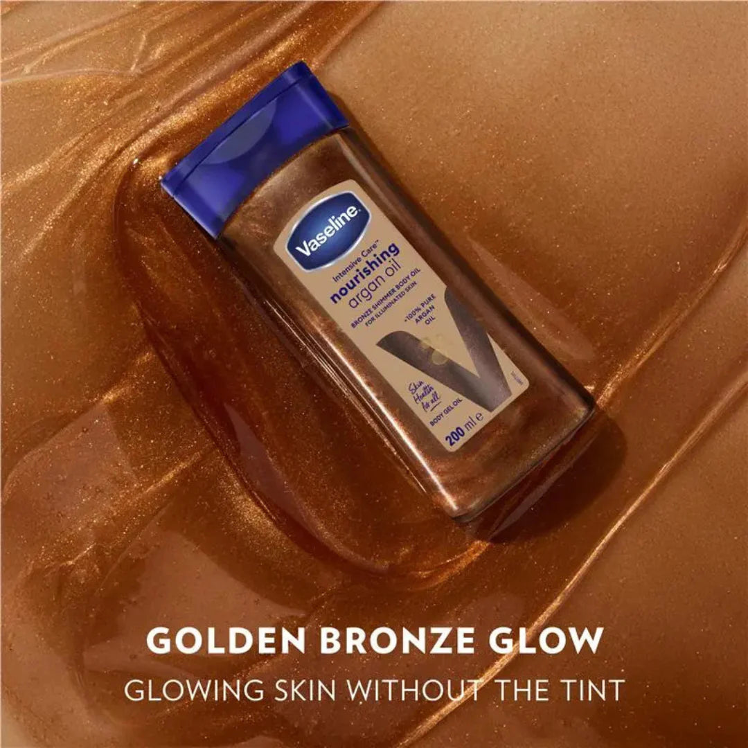 Vaseline Intensive Care Nourishing Argan Oil Bronze Shimmer Body Oil 200ml