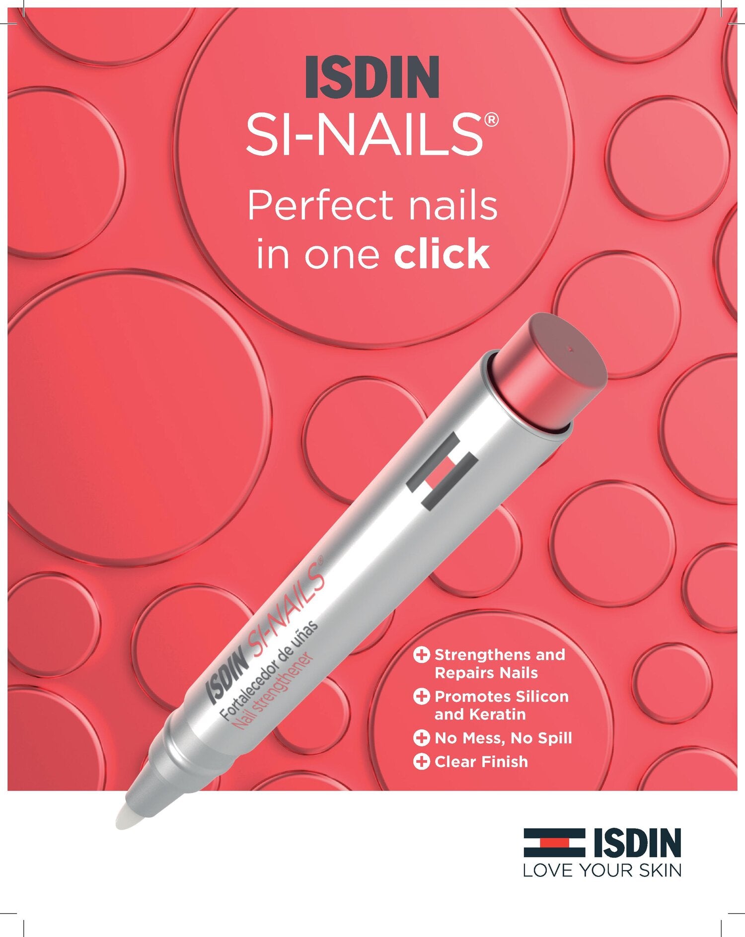 ISDIN Si-Nails Nail Strengthener 2.5ml  | Strengthening Treatment for Weak and Brittle Nails-2