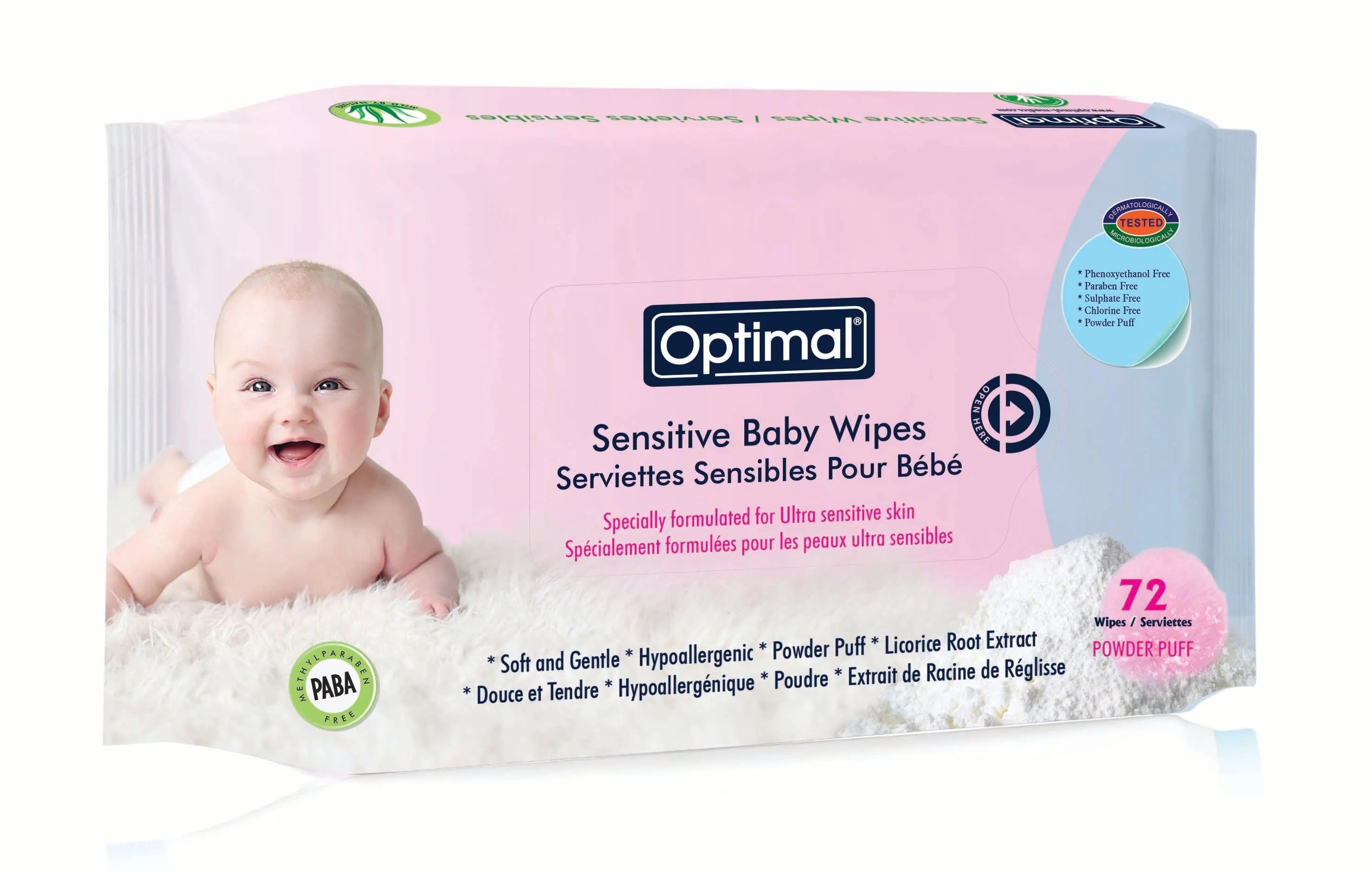 Optimal SENSITIVE BABY WIPES-2