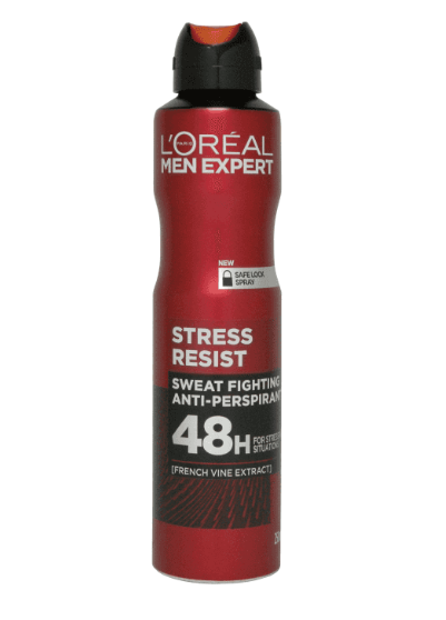 L'Oreal Paris Men Expert Stress Resist Deodorant Spray 150 ml – Maximum Freshness Under Pressure-1