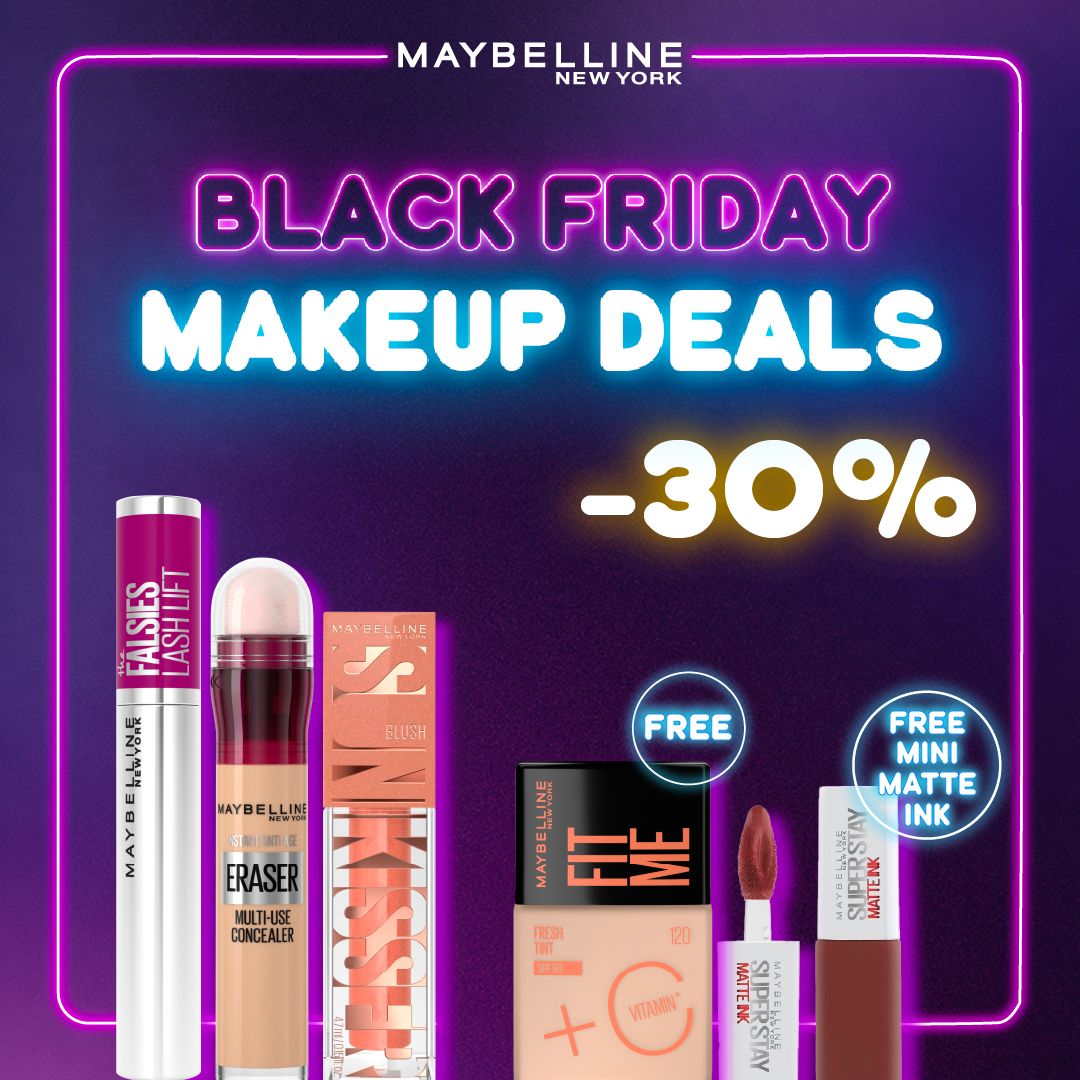 Maybelline Black Friday Makeup Deals – 30% Off + Free Gifts-2