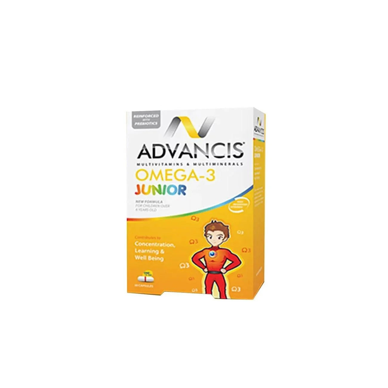 Advancis Omega-3 Junior 60 Capsules – Brain and Learning Support for Kids-1