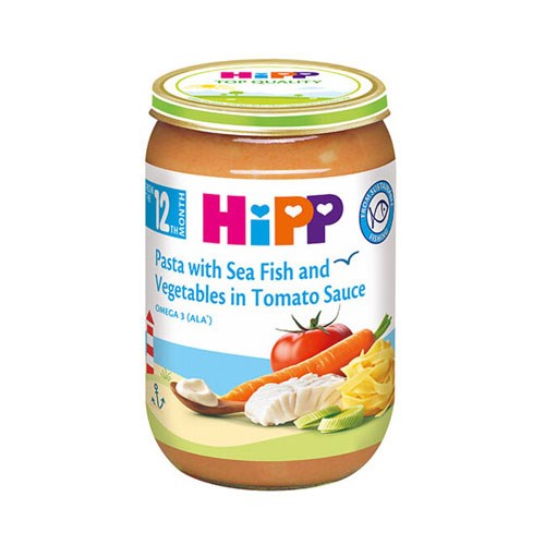 HiPP Organic Pasta with Sea Fish and Vegetables 220g – Organic Baby Meal (12M+)-1