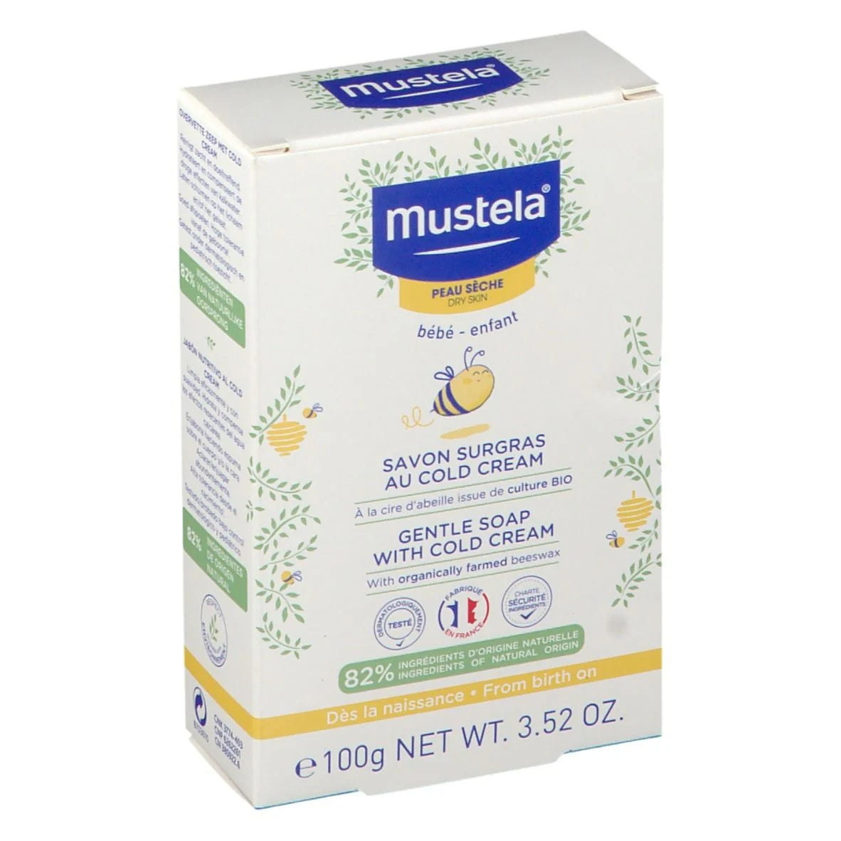 Mustela Gentle Soap Cold Cream Nourishing Protective Soap - 100ml-1