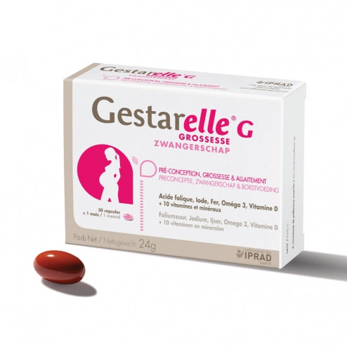 Gestarelle G 30 Capsules – Prenatal and Postnatal Supplement with Omega-3, Folic Acid, and Iron-1