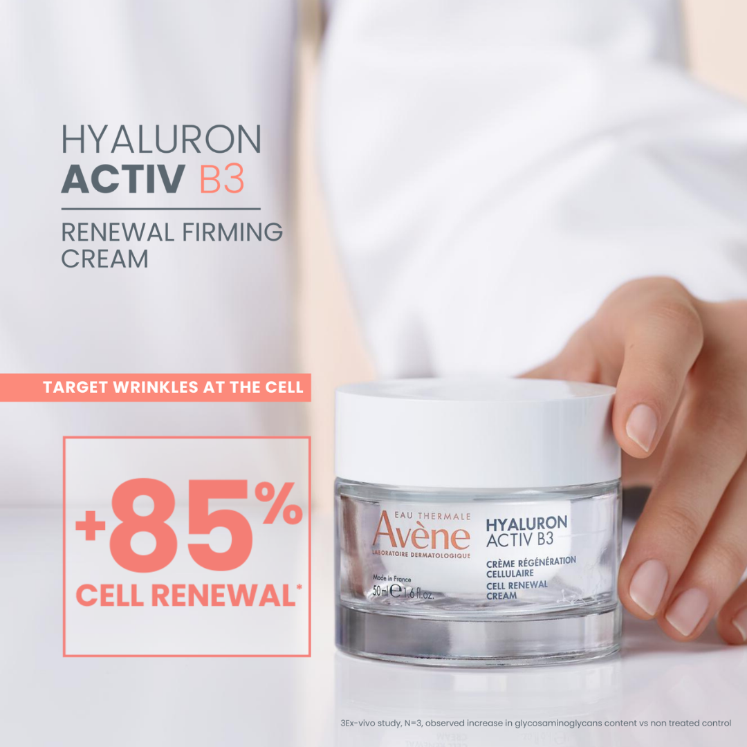 Avene Hyaluron Activ B3 Plumping Serum 30ml + Avene Hyaluron Activ B3 Cell Renewal Cream 7ml Get Free – Plumping & Hydration Set